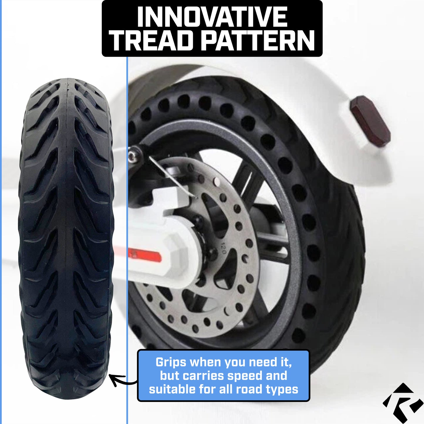 Revere Scooter Tires – 8.5" x 2.0" – 165mm Inner Diameter