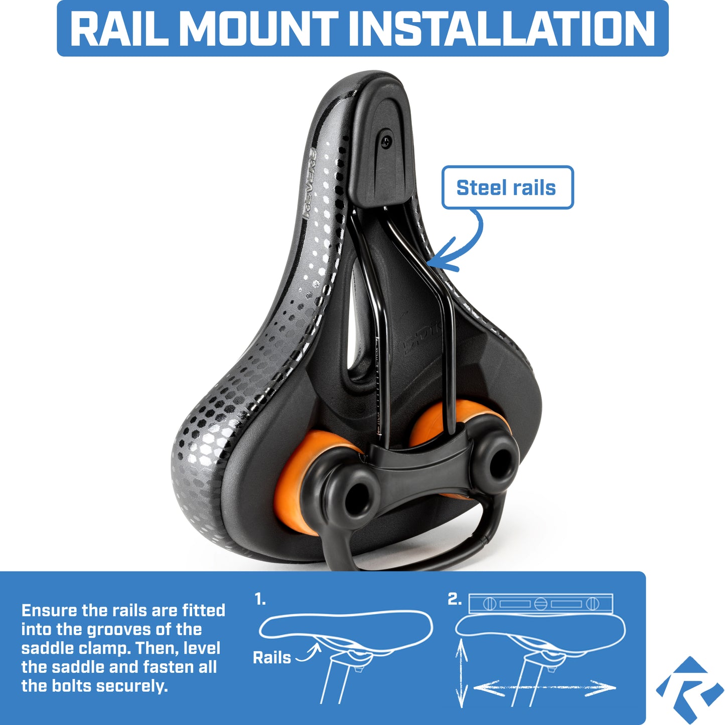 Revere Suspension Comfort Gel Saddle – City (Wide) – 8.5" width