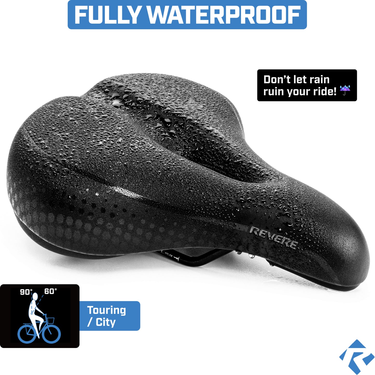 Revere Suspension Comfort Gel Saddle – City (Wide) – 8.5" width