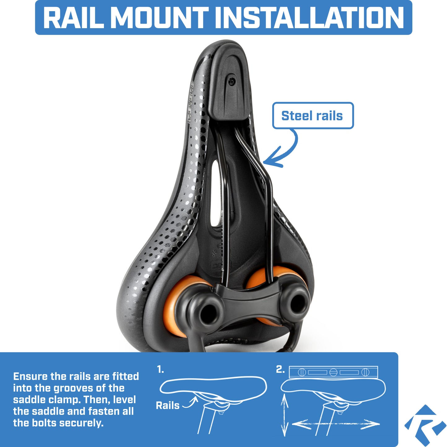 Revere Suspension Comfort Gel Saddle – Touring – 7.5" width
