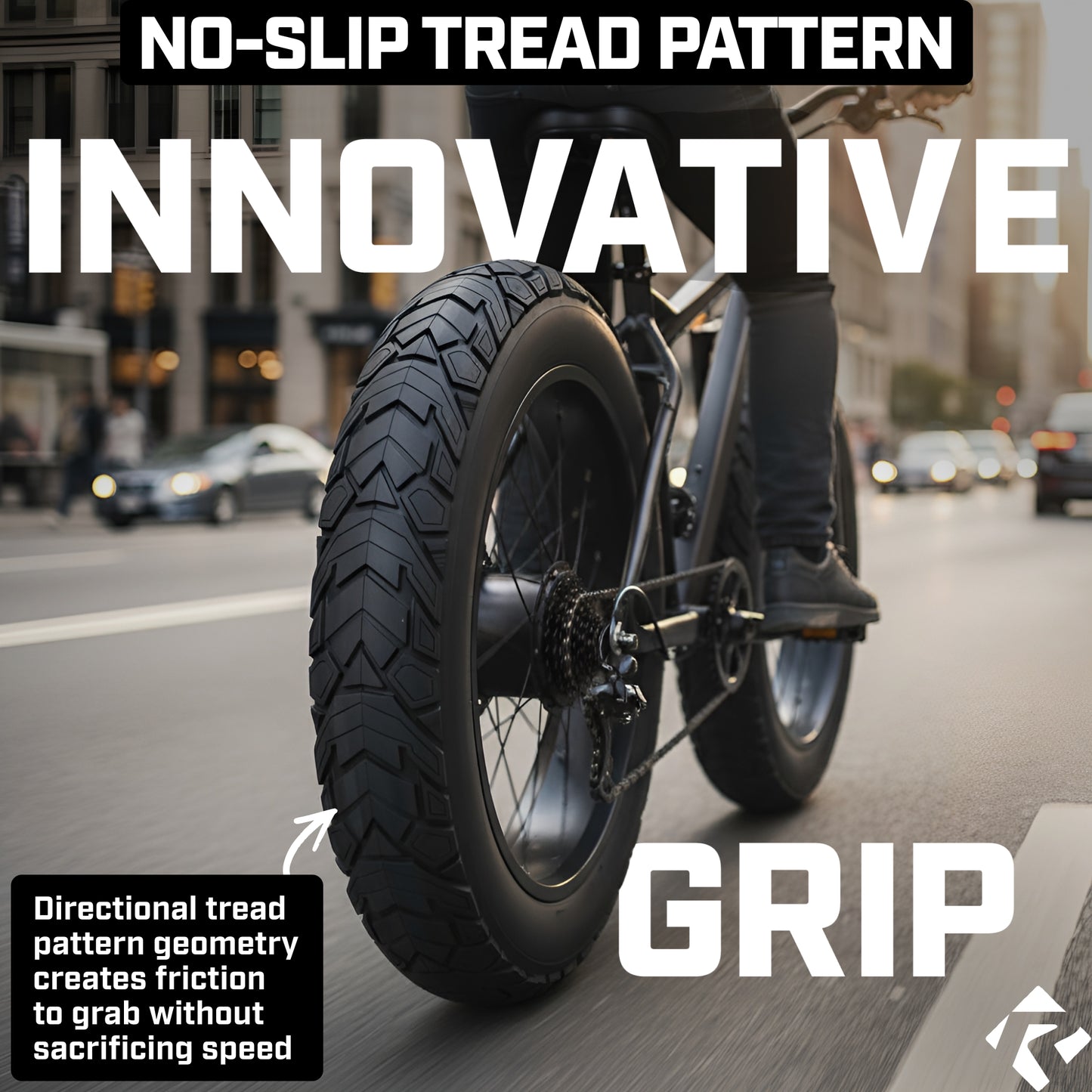 Revere Fat E-Bike Tire 20"x4.0" – 1 Tire + 2 Tire Levers