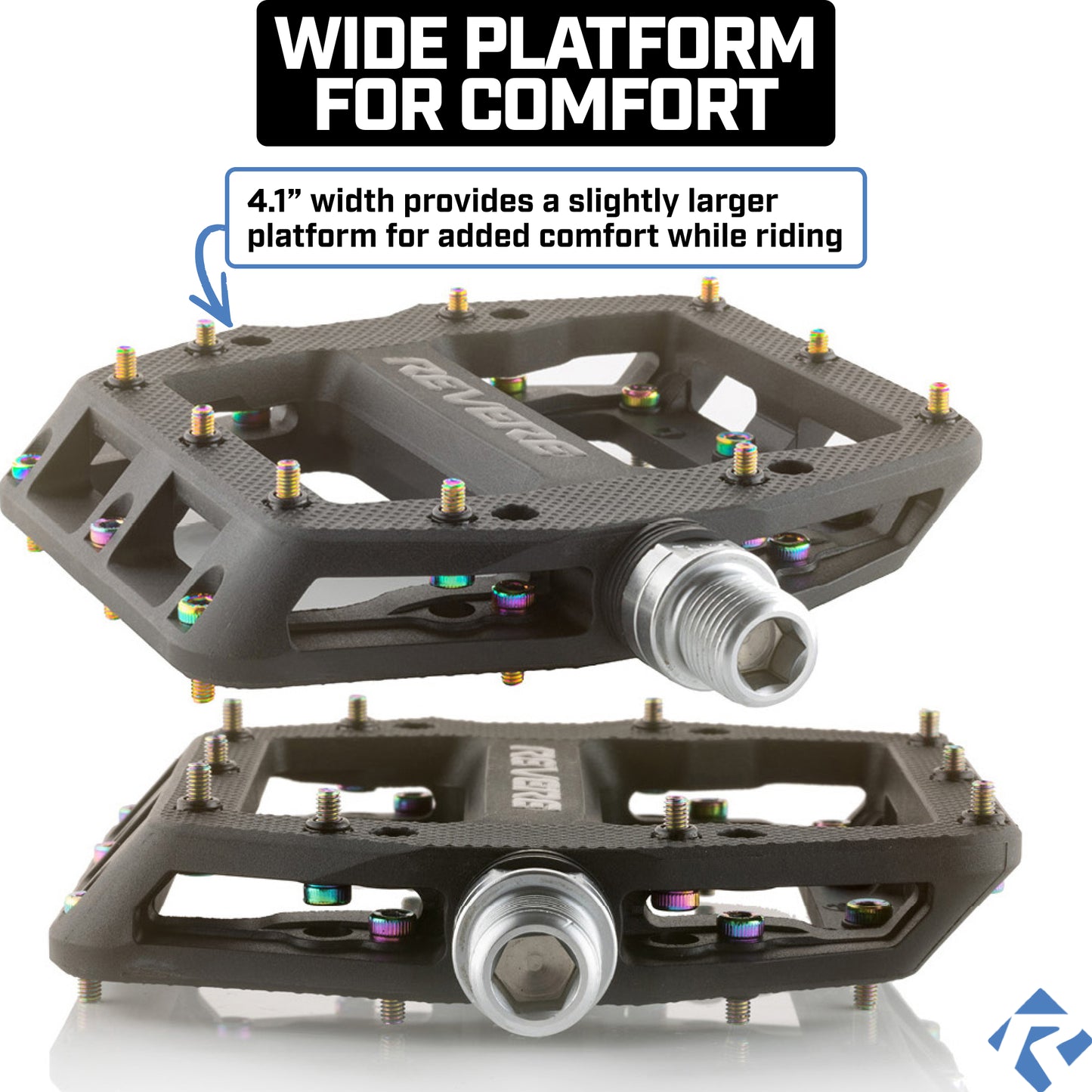 Revere ProGrip 1 Pedals – Oil Slick Pins