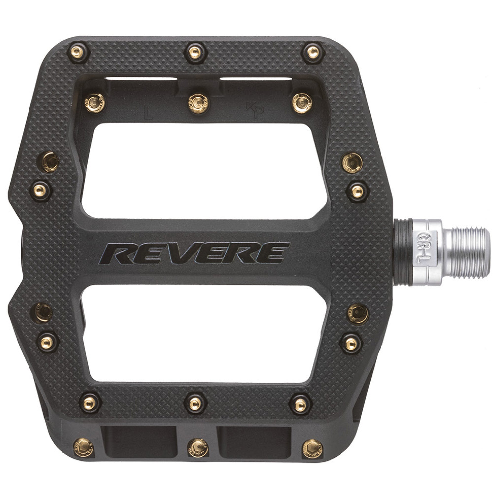 1st ride pedale Revere ProGrip 1 Pedals – Gold Pins – Revere Bicycles