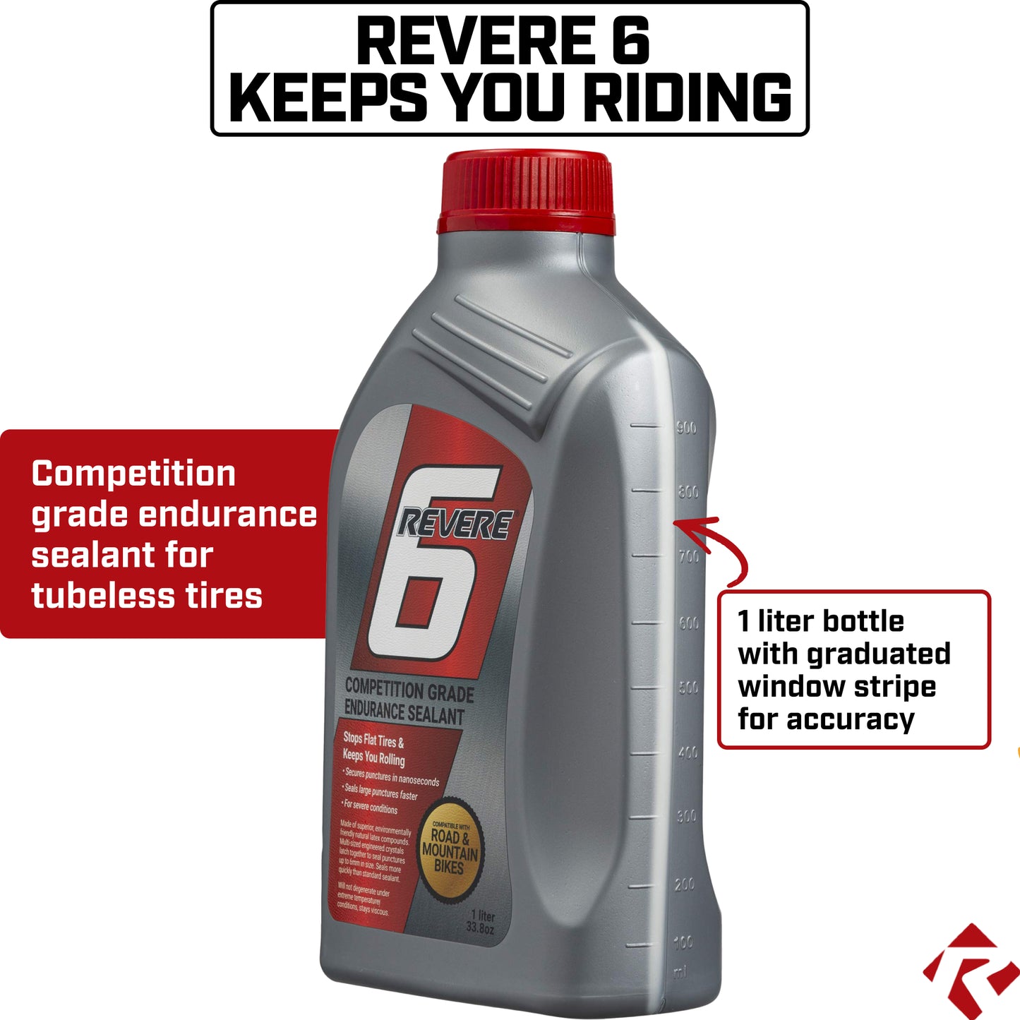 REVERE 6 Premium Tire Sealant – 32 oz Bottle