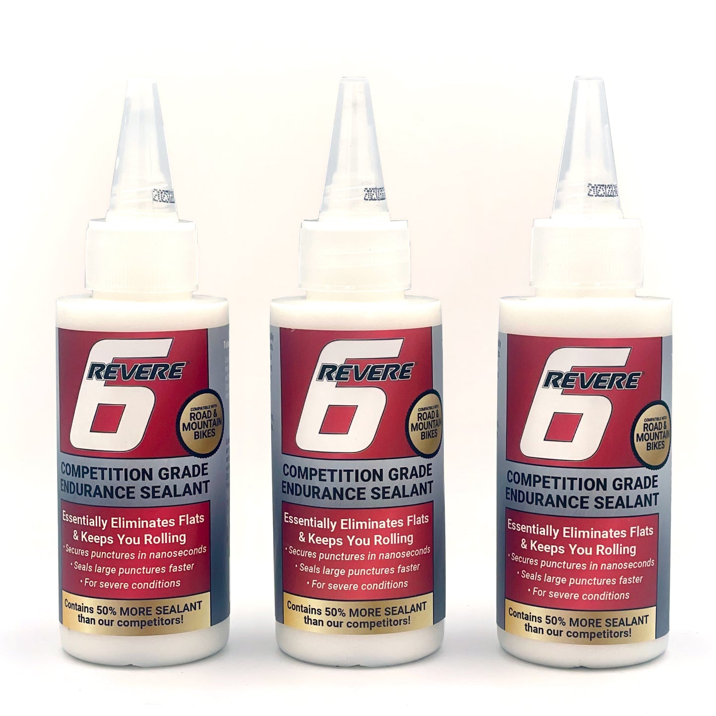 REVERE 6 Premium Tire Sealant – 3.3 oz 3 Pack