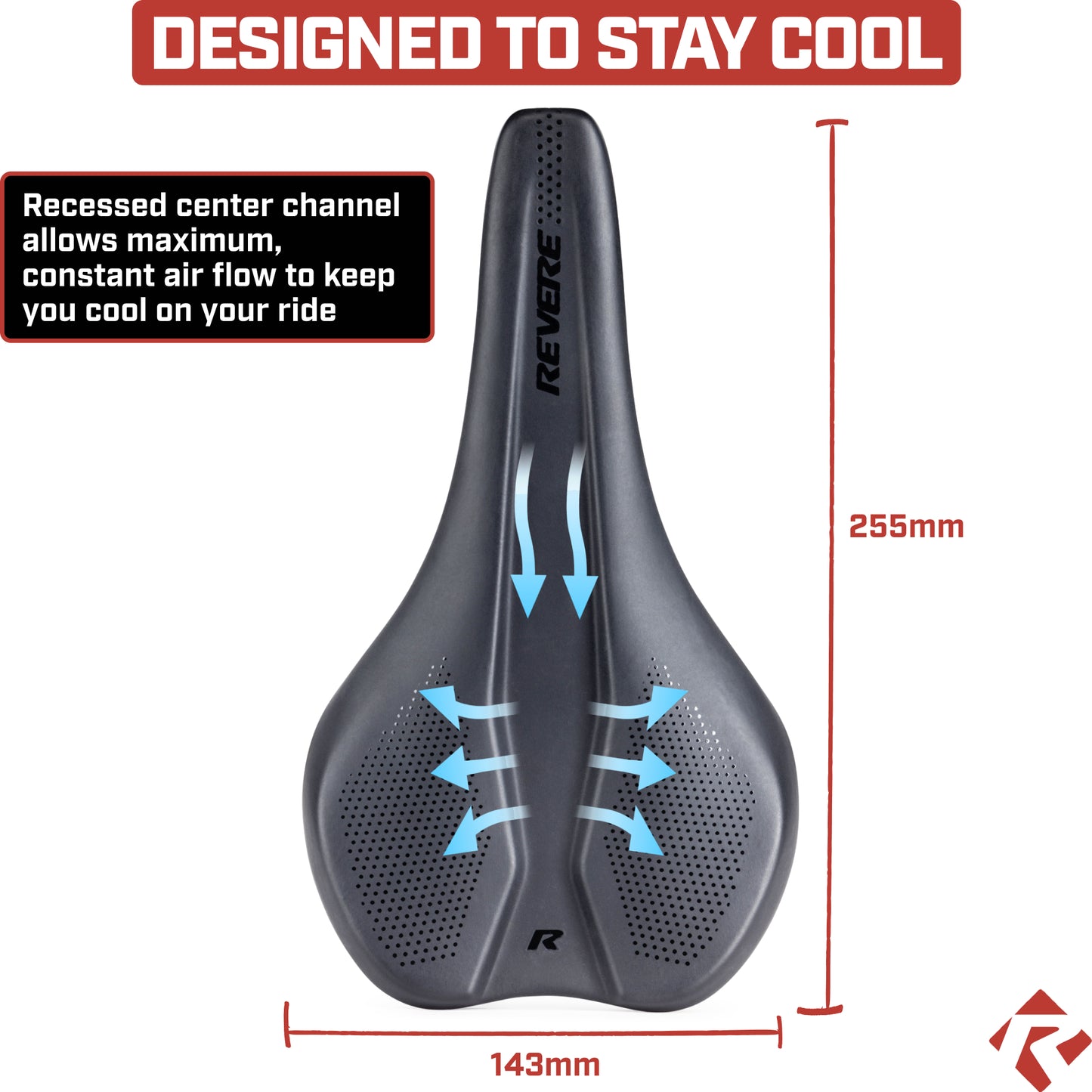 Revere Channel Performance Bicycle Saddle – RPS 255