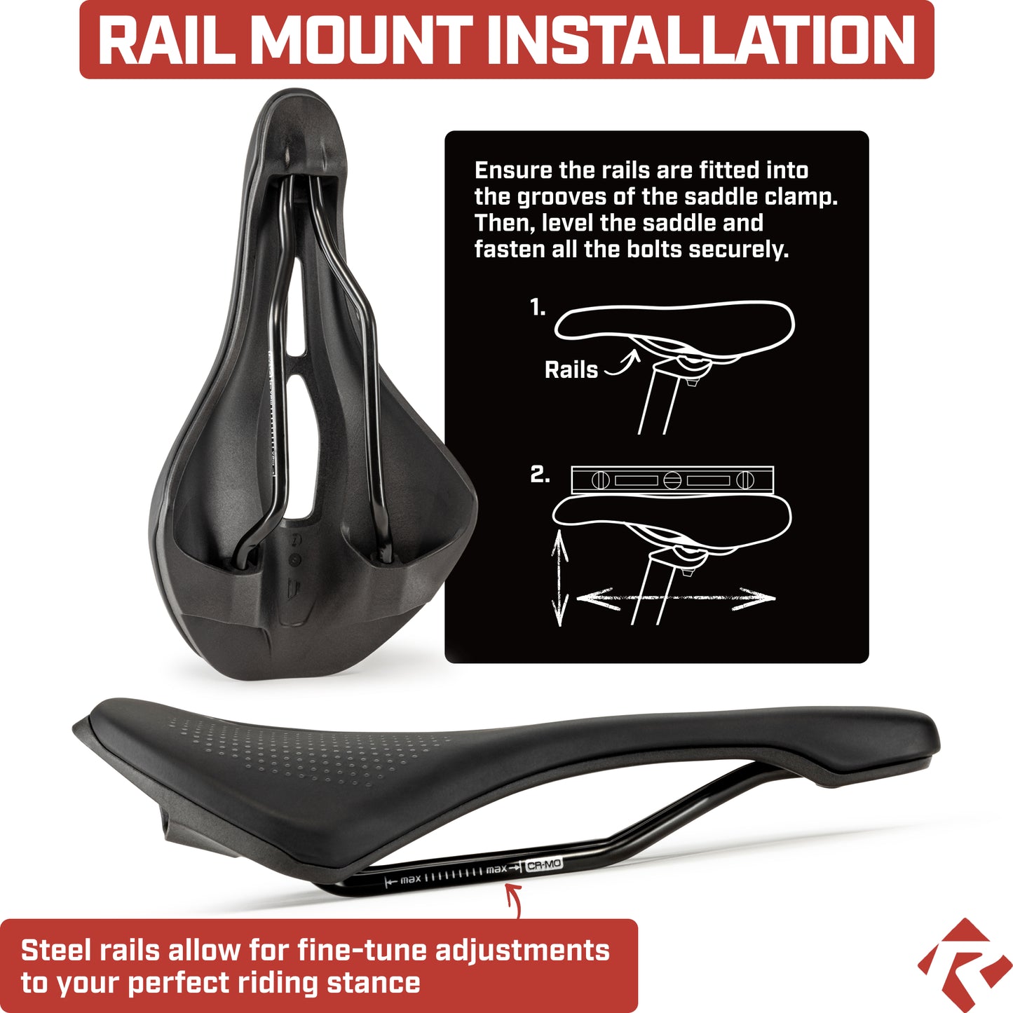 Revere Wing Channel Performance Bicycle Saddle – RPW 250