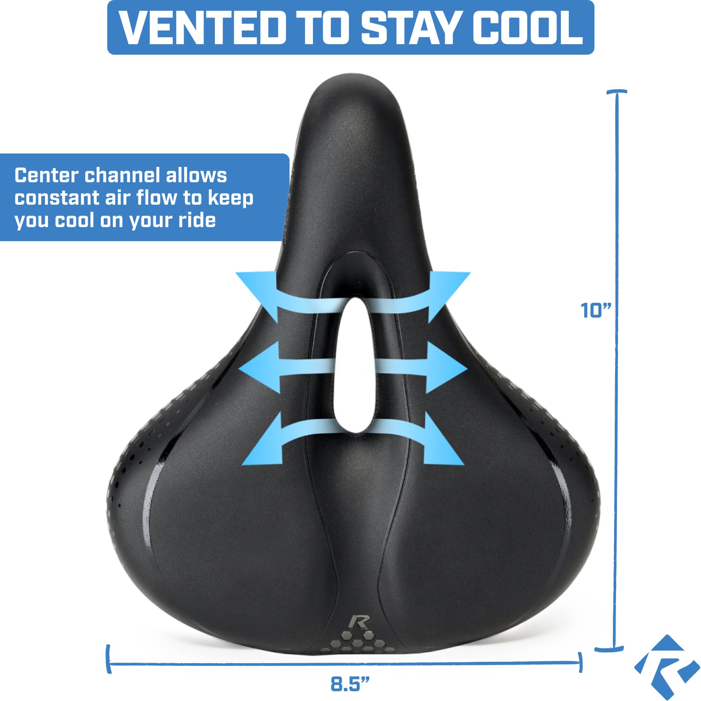 Revere Suspension Comfort Gel Saddle – City (Wide) – 8.5" width