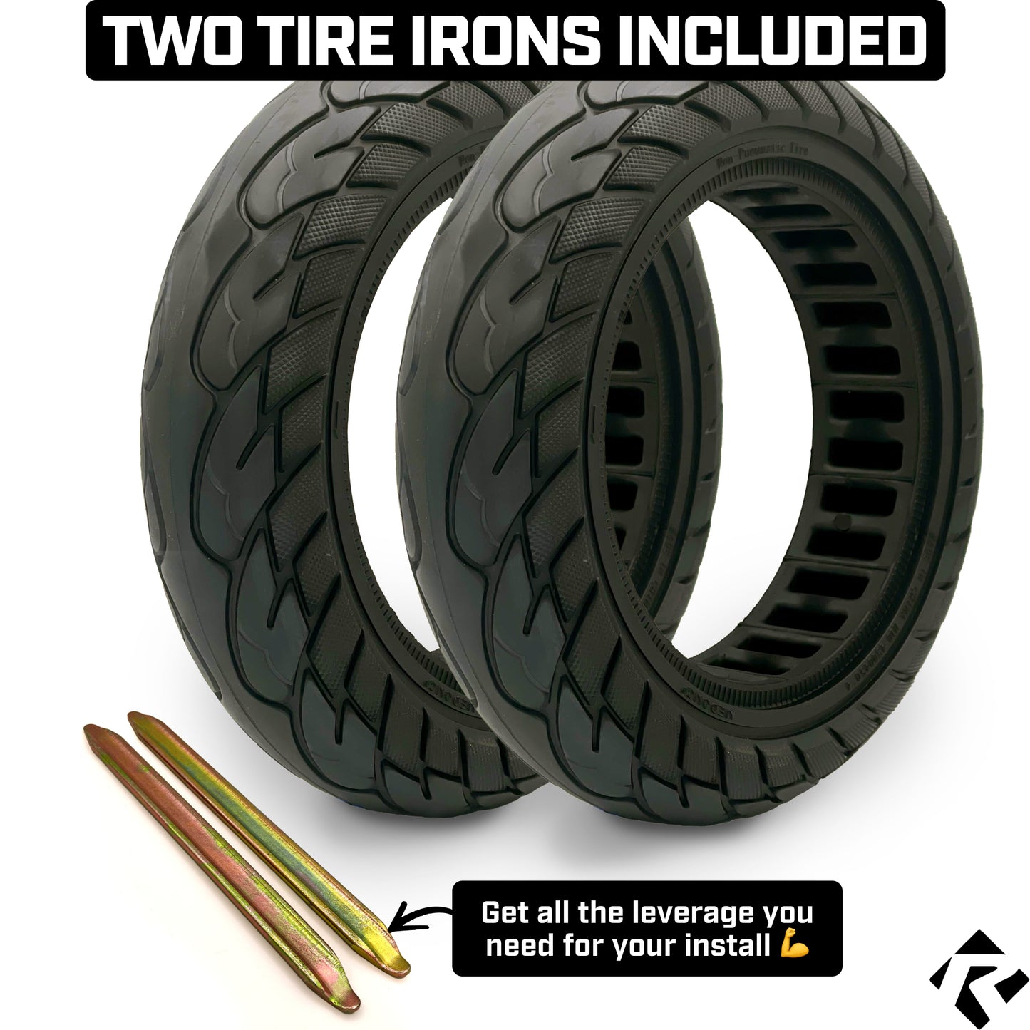 Revere Scooter Tires – 10.0" x 2.125" – 165mm Inner Diameter