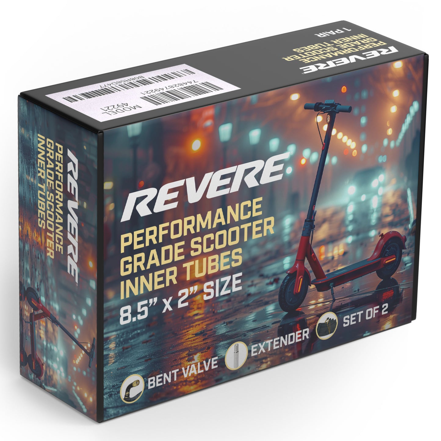 Revere Scooter Inner Tubes – 8.5" x 2" – Bent Valve