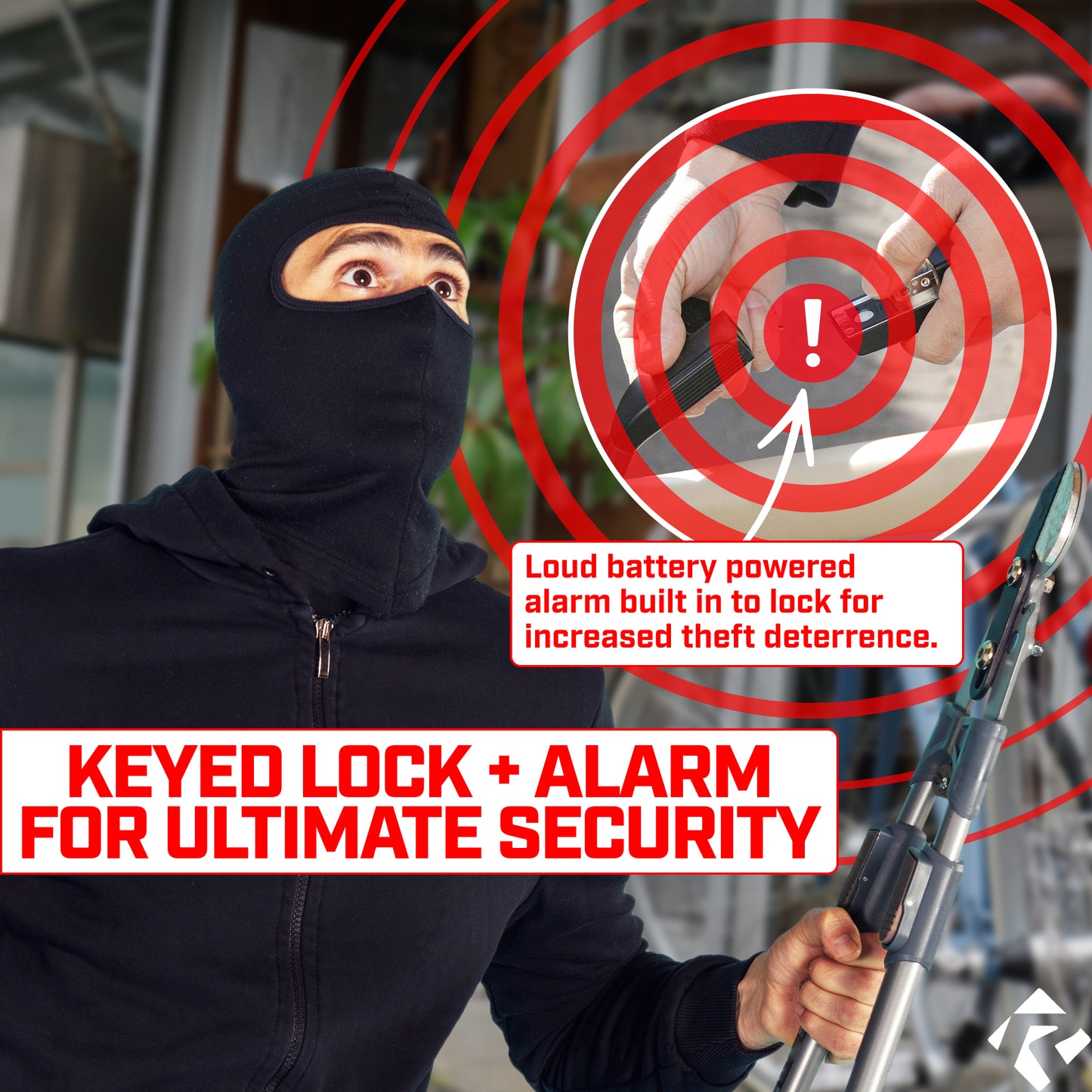 Revere CROPS Folding Lock + Alarm