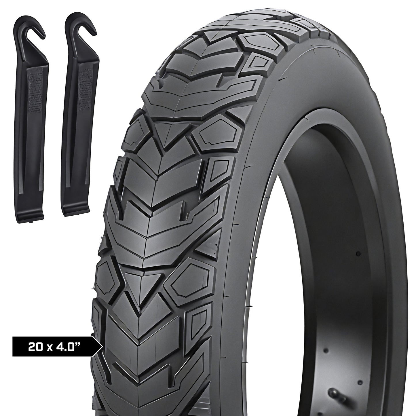 Revere Fat E-Bike Tire 20"x4.0" – 1 Tire + 2 Tire Levers