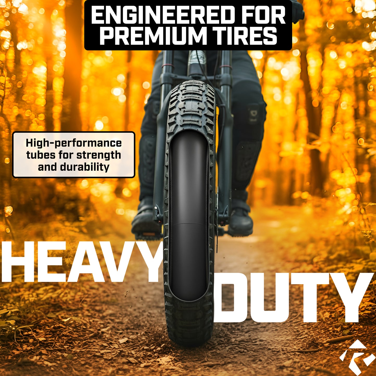 Revere Fat E-Bike Performance Tubes – 26"x4.0" – 2 Tubes + 2 Tire Levers