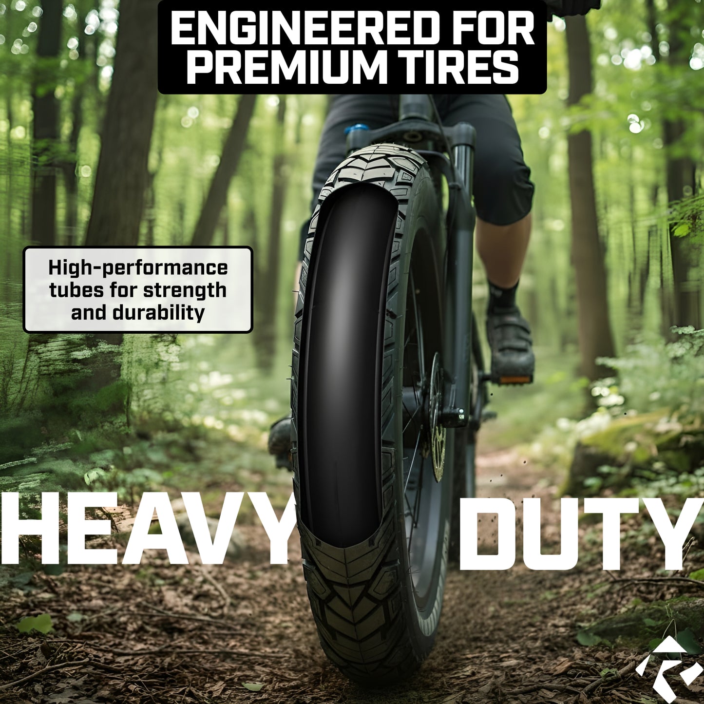 Revere Fat E-Bike Performance Tubes – 20"x4.0" – 2 Tubes + 2 Tire Levers