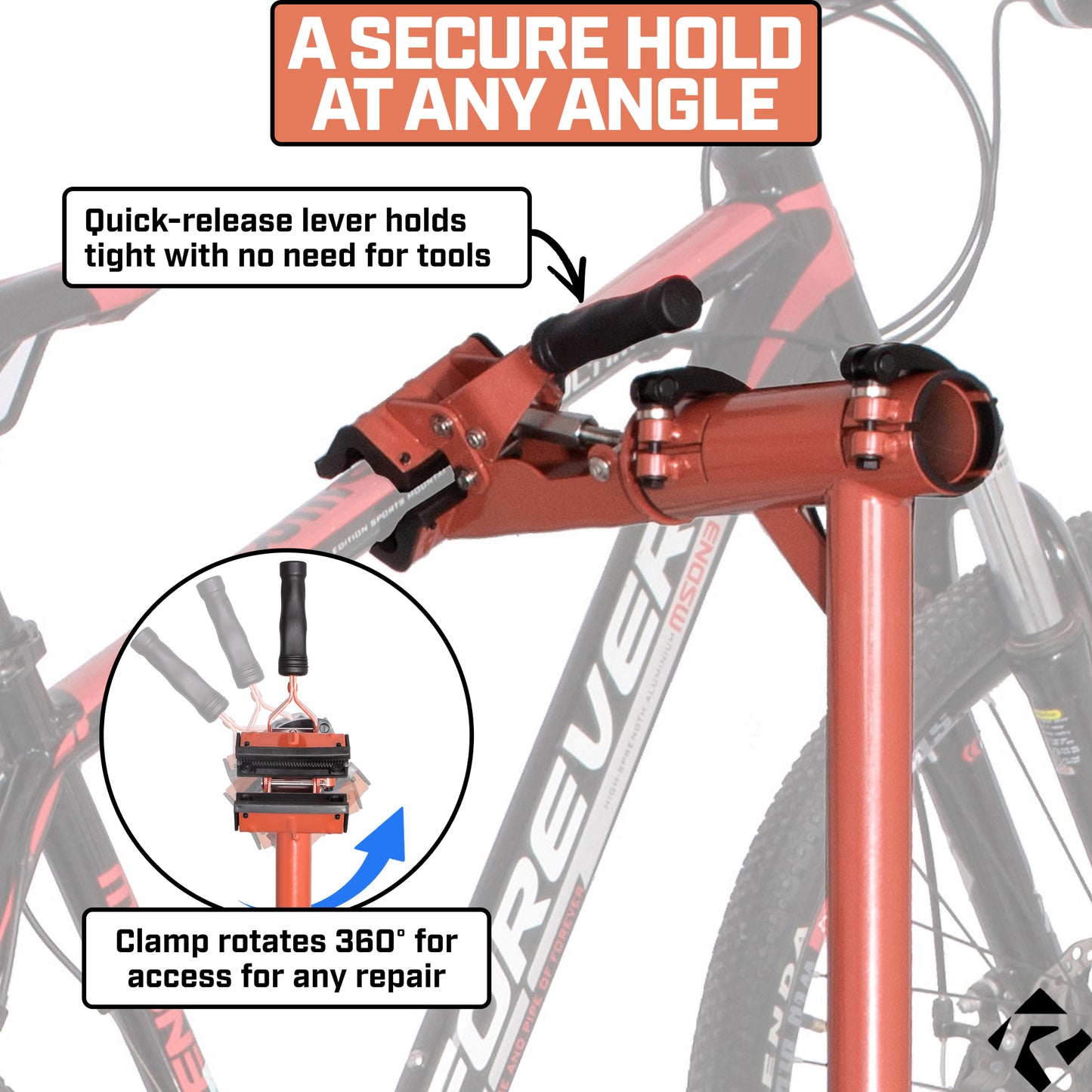 Revere Heavy Duty E-Bike Repair Stand - Orange