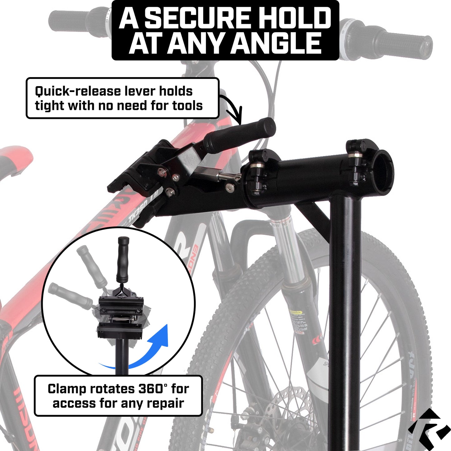 Revere Heavy Duty E-Bike Repair Stand - Black