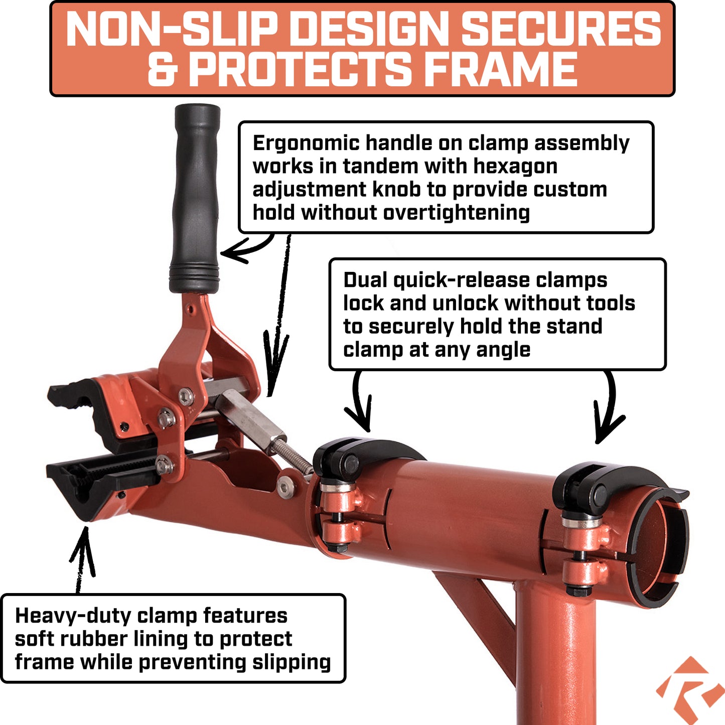 Revere Heavy Duty E-Bike Repair Stand - Orange