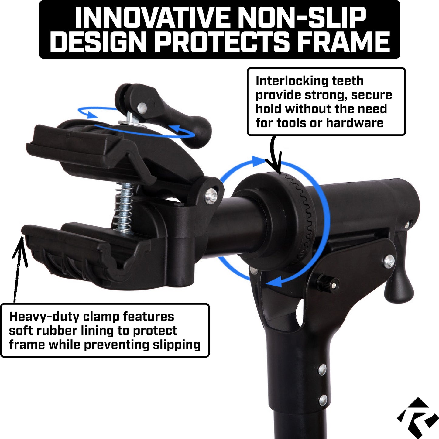 Revere Bike Repair Stand with Storage Bag - Black