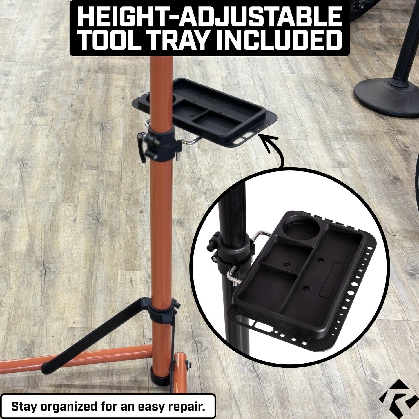 Revere Bike Repair Stand with Storage Bag - Black