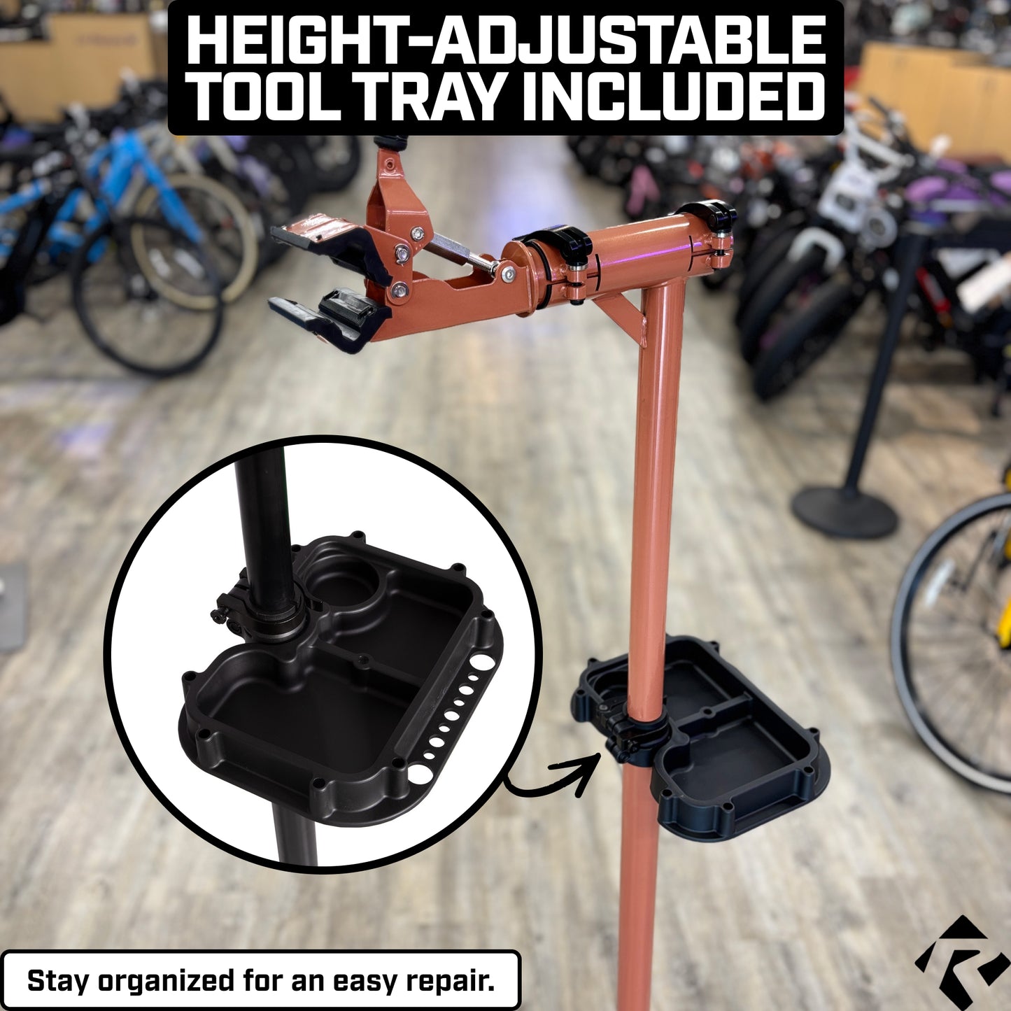 Revere Heavy Duty E-Bike Repair Stand - Black