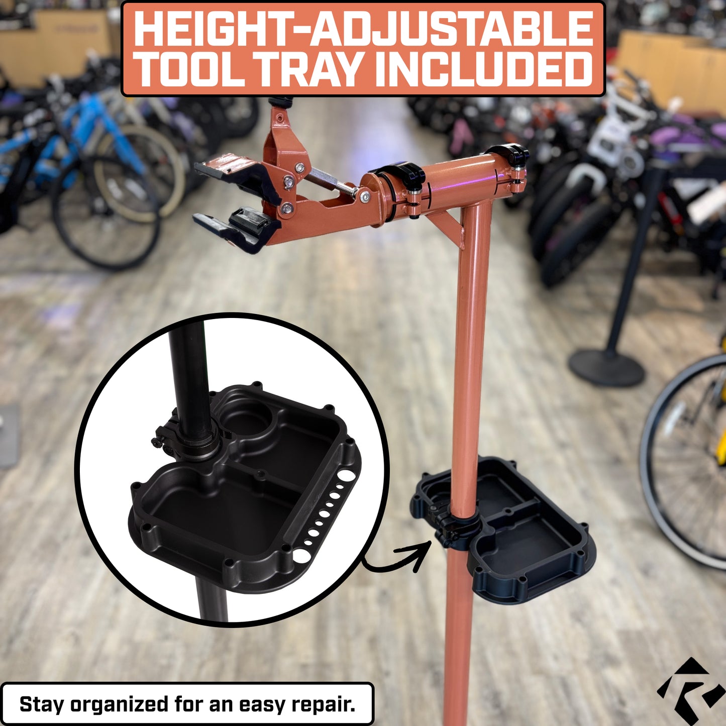 Revere Heavy Duty E-Bike Repair Stand - Orange