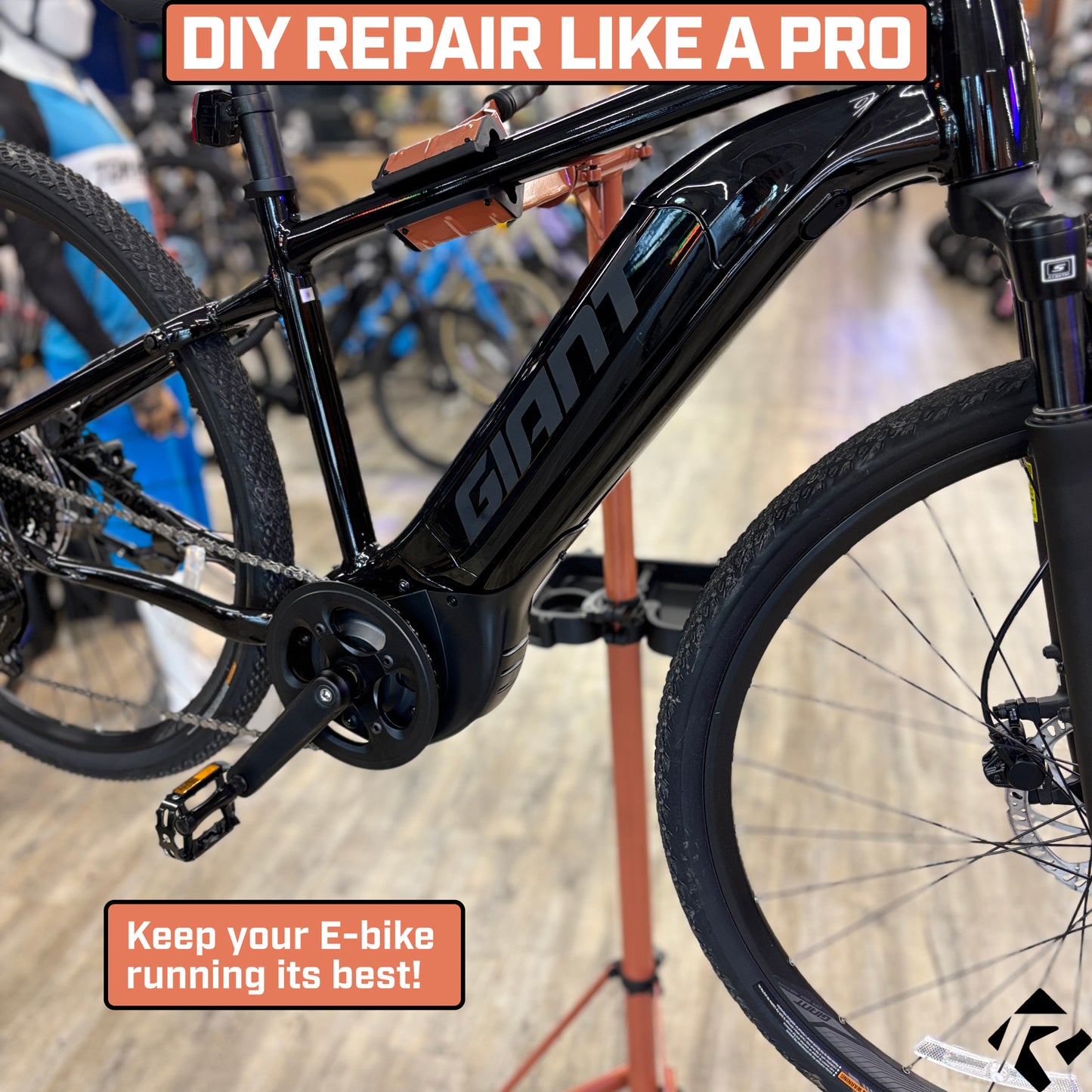 Revere Heavy Duty E-Bike Repair Stand - Orange