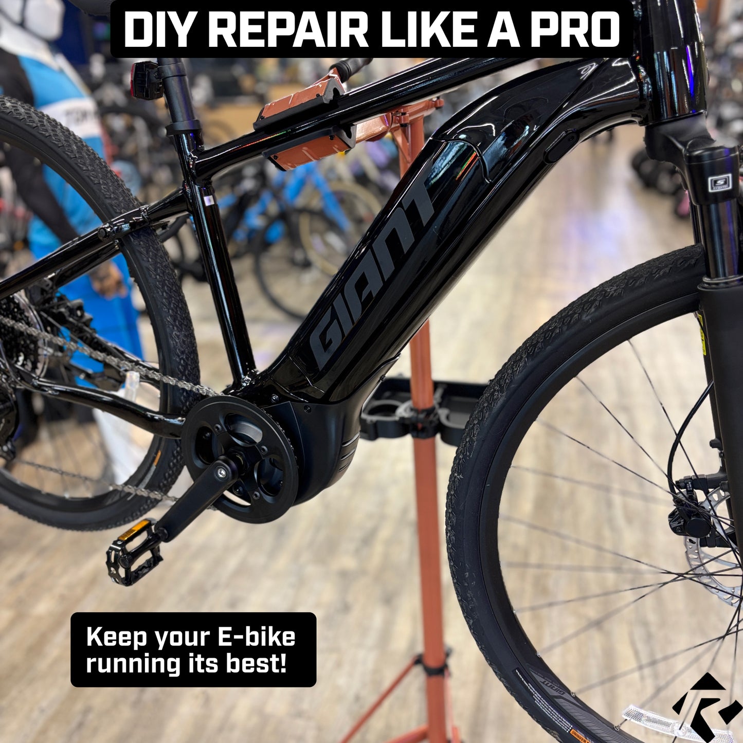 Revere Heavy Duty E-Bike Repair Stand - Black