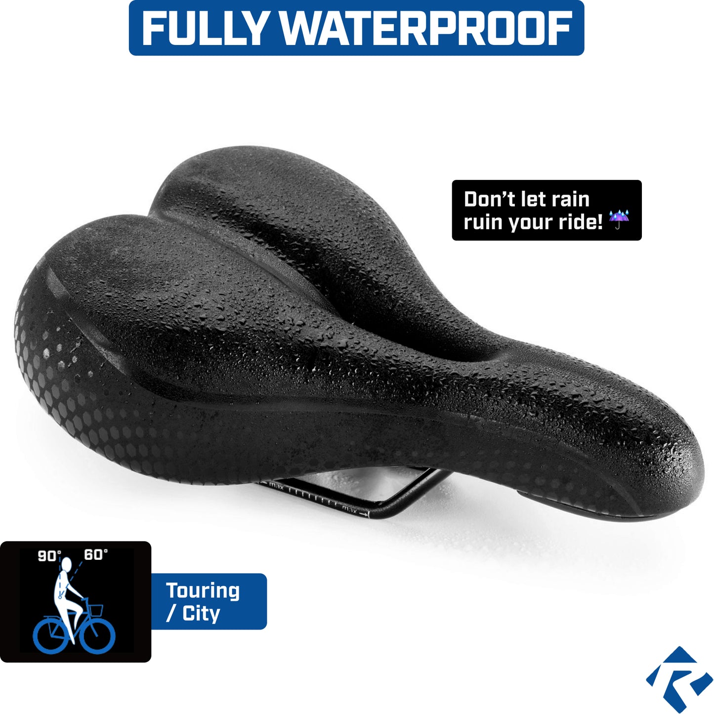 Revere Performance Memory Foam Saddle – Touring – 7.5" width