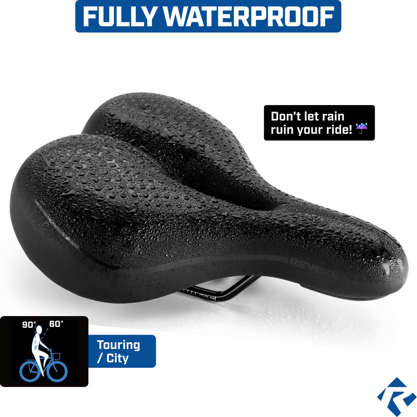 Revere Performance Memory Foam Saddle – City (Wide) – 8.5" width