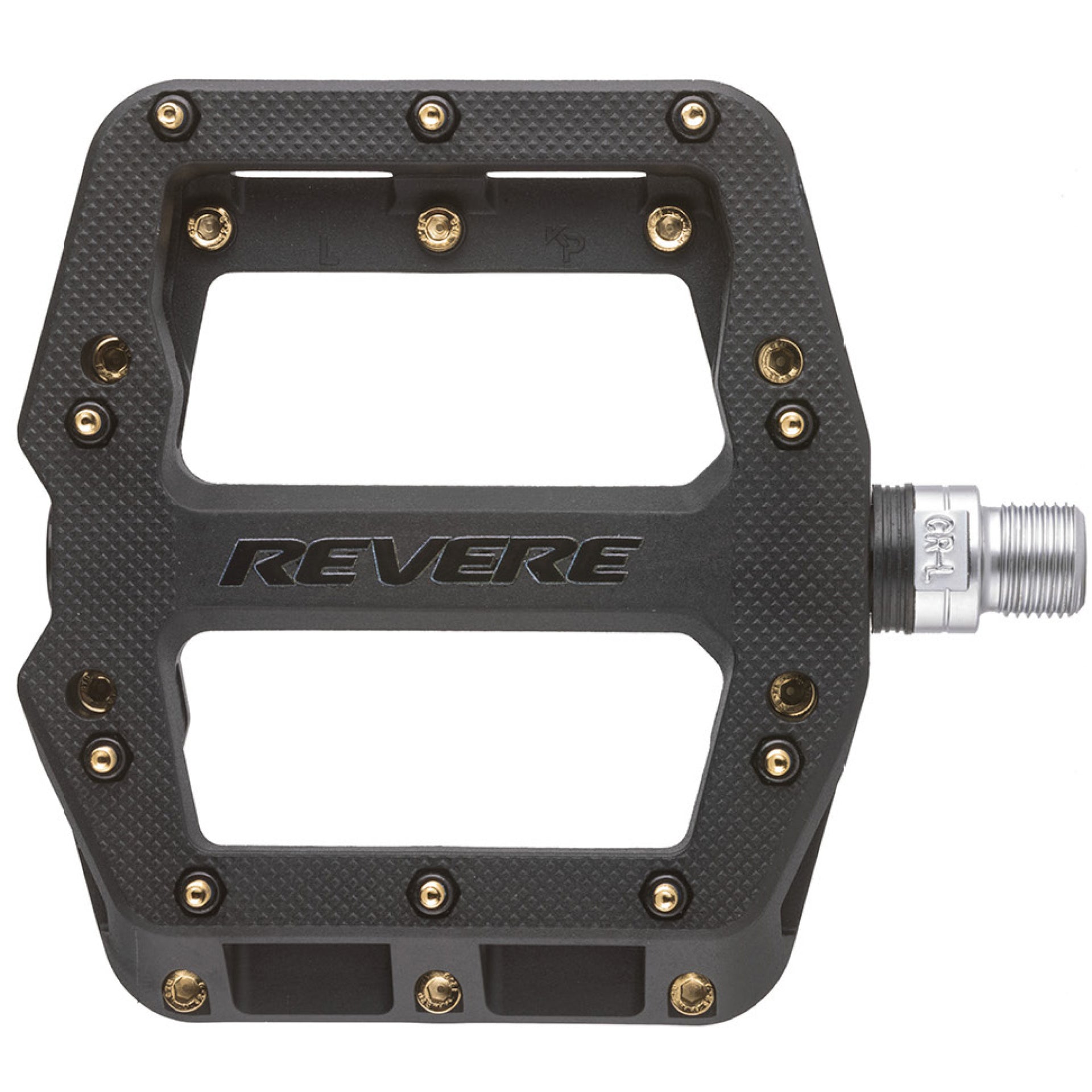 mtb flat pedale gold Revere ProGrip 1 Pedals – Gold Pins