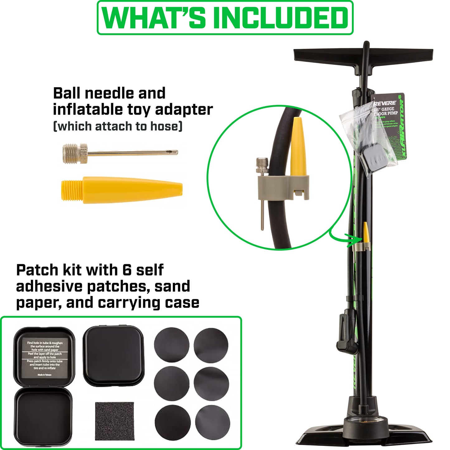 Revere XLAIRATOR 5 Bike Floor Pump