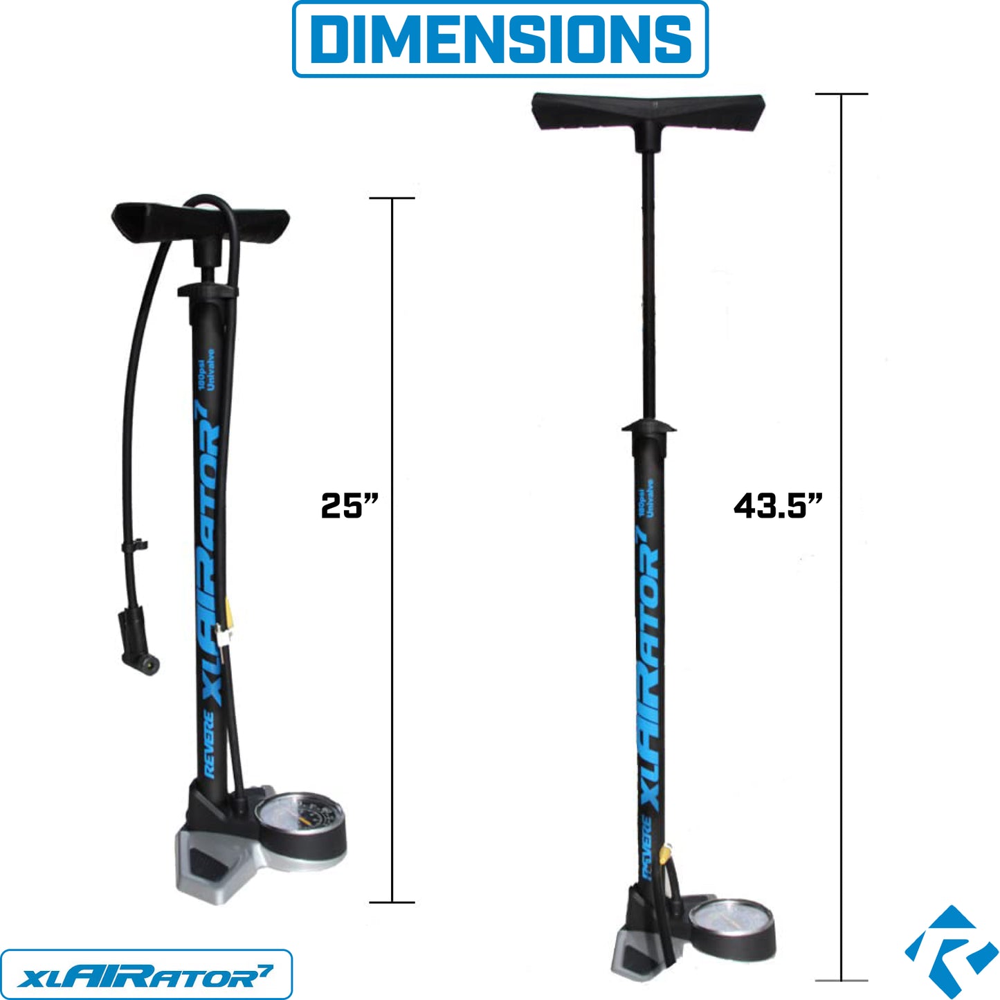 Revere XLAIRATOR 7 Bike Floor Pump