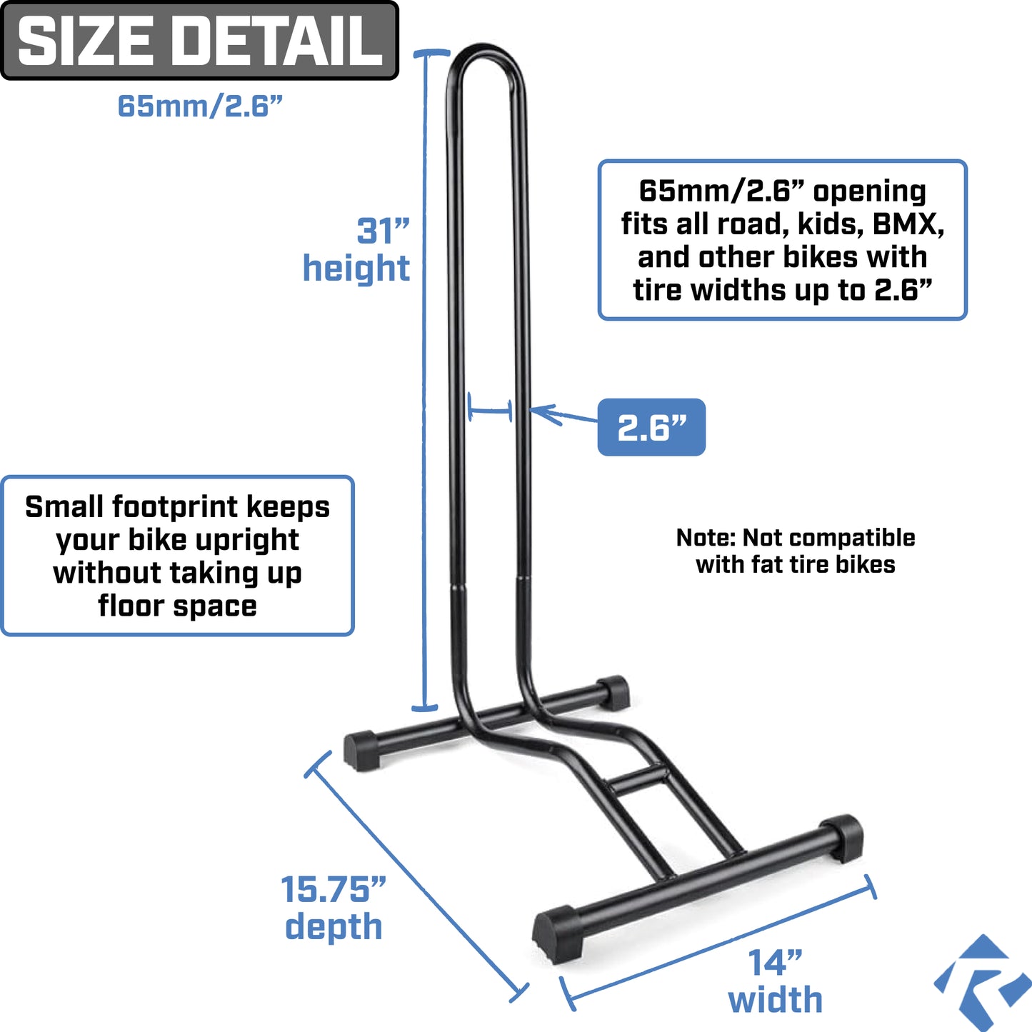 Revere Bike Stands - Set of 2 - Fits Tires 20"-29"